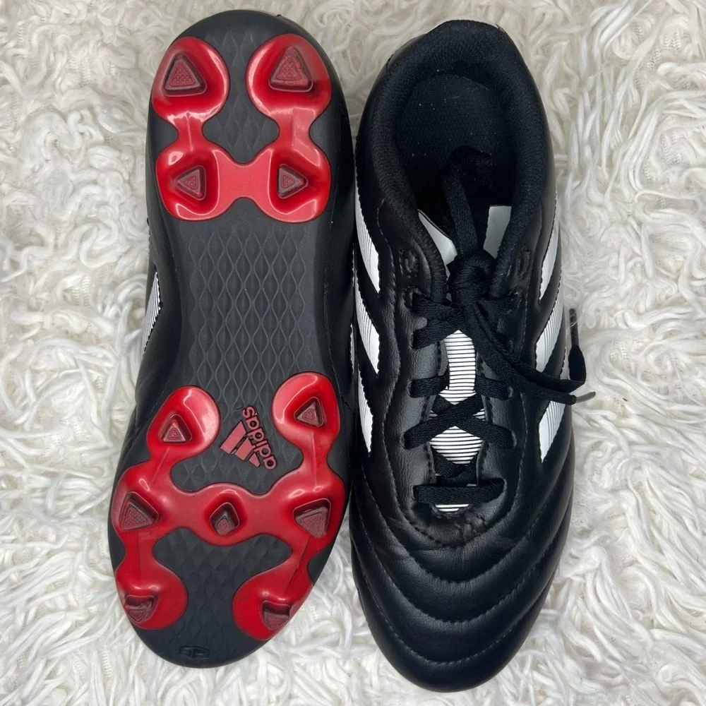 adidas Unisex Goletto VIII FG Soccer Cleats - Black/White/Red, Size 6